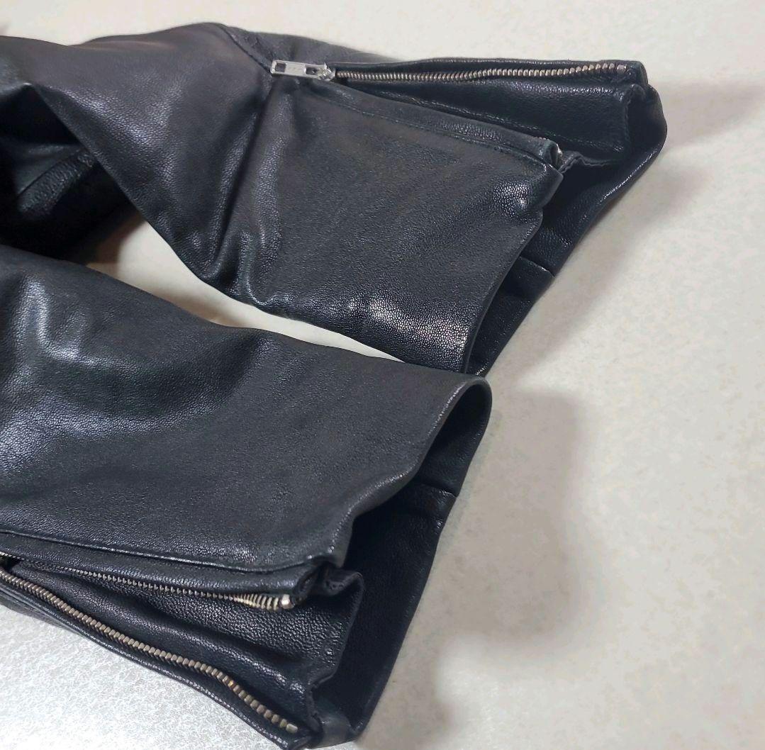 ユナイテッドアローズ やぎ革 ゴート レザージャケット 裏地キルティング　M