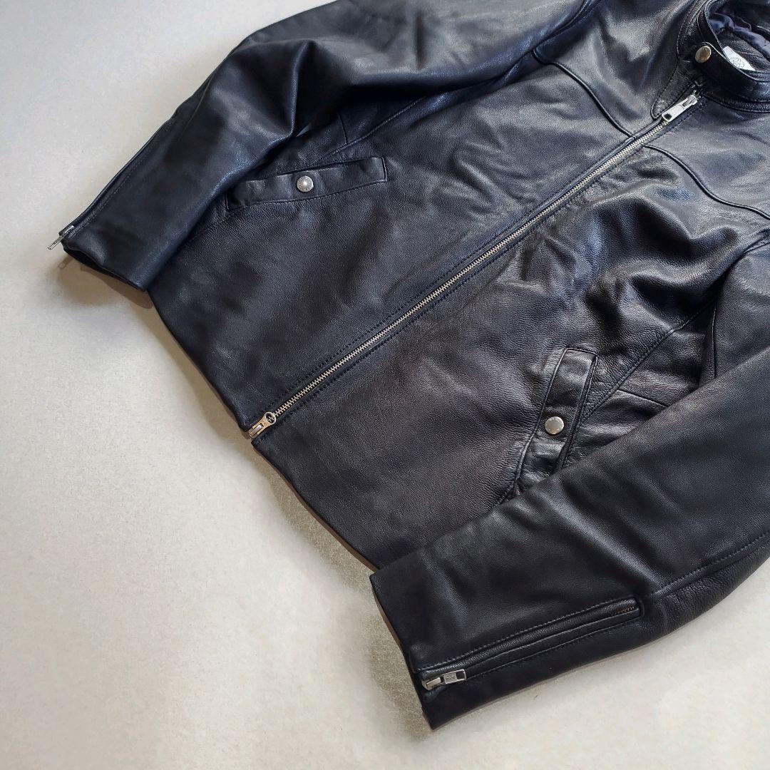 ユナイテッドアローズ やぎ革 ゴート レザージャケット 裏地キルティング　M