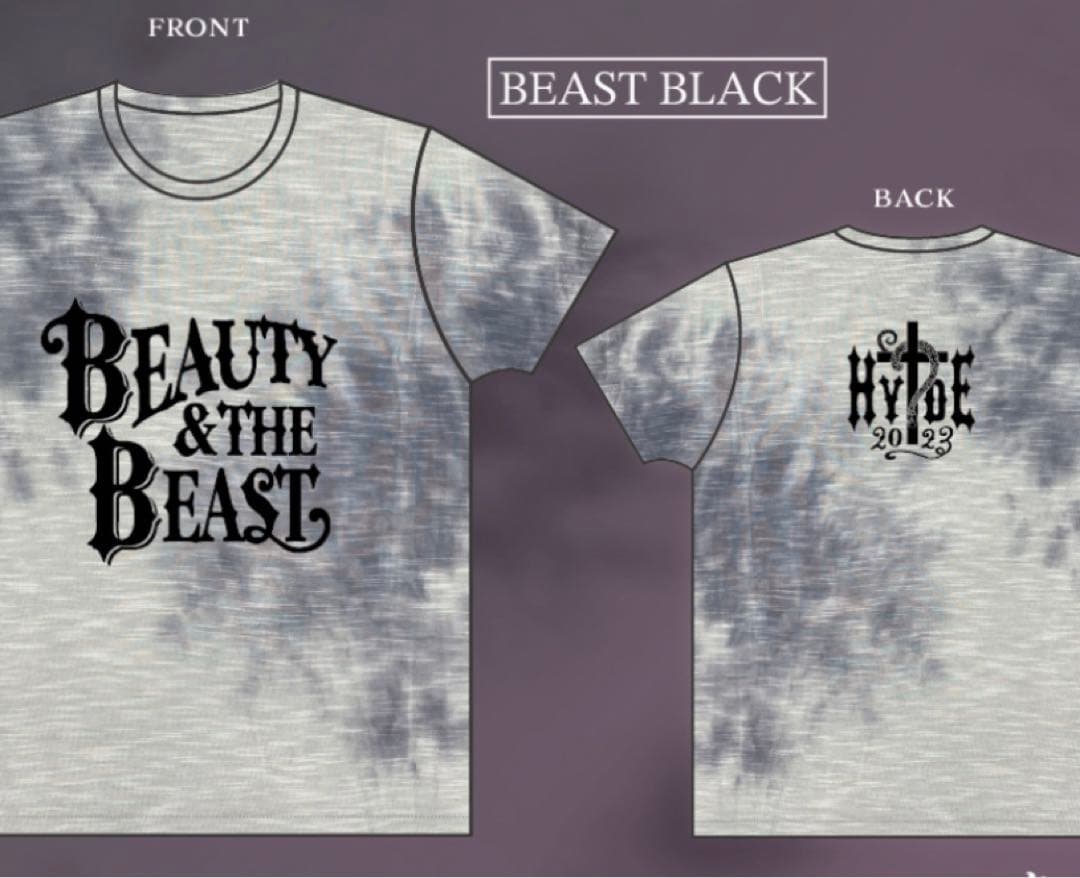 HYDE BEAUTY & THE BEAST 限定Tシャツ　レーヨン　BB限定
