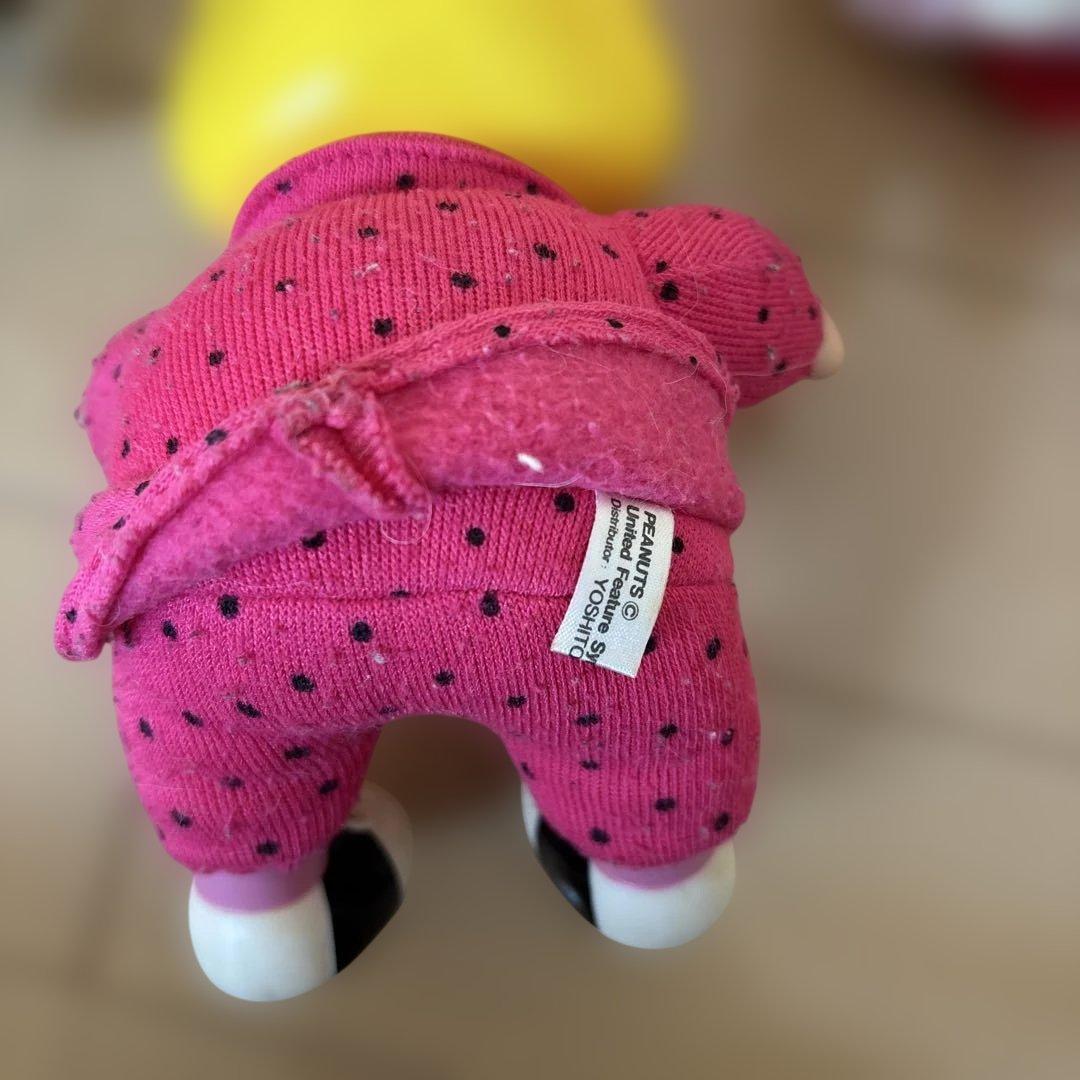 スヌーピー布服＋ソフビセット90年代ヴィンテージPEANUTS製