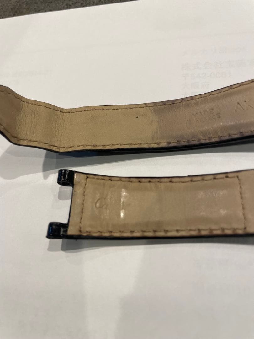 カルティエ　パシャ専用バンド　ブラック　純正