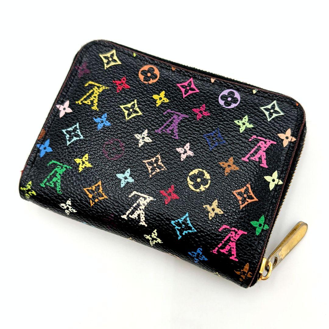 希少 ルイヴィトン ジッピーパース 小銭入れ マルチカラー ブラック 美品