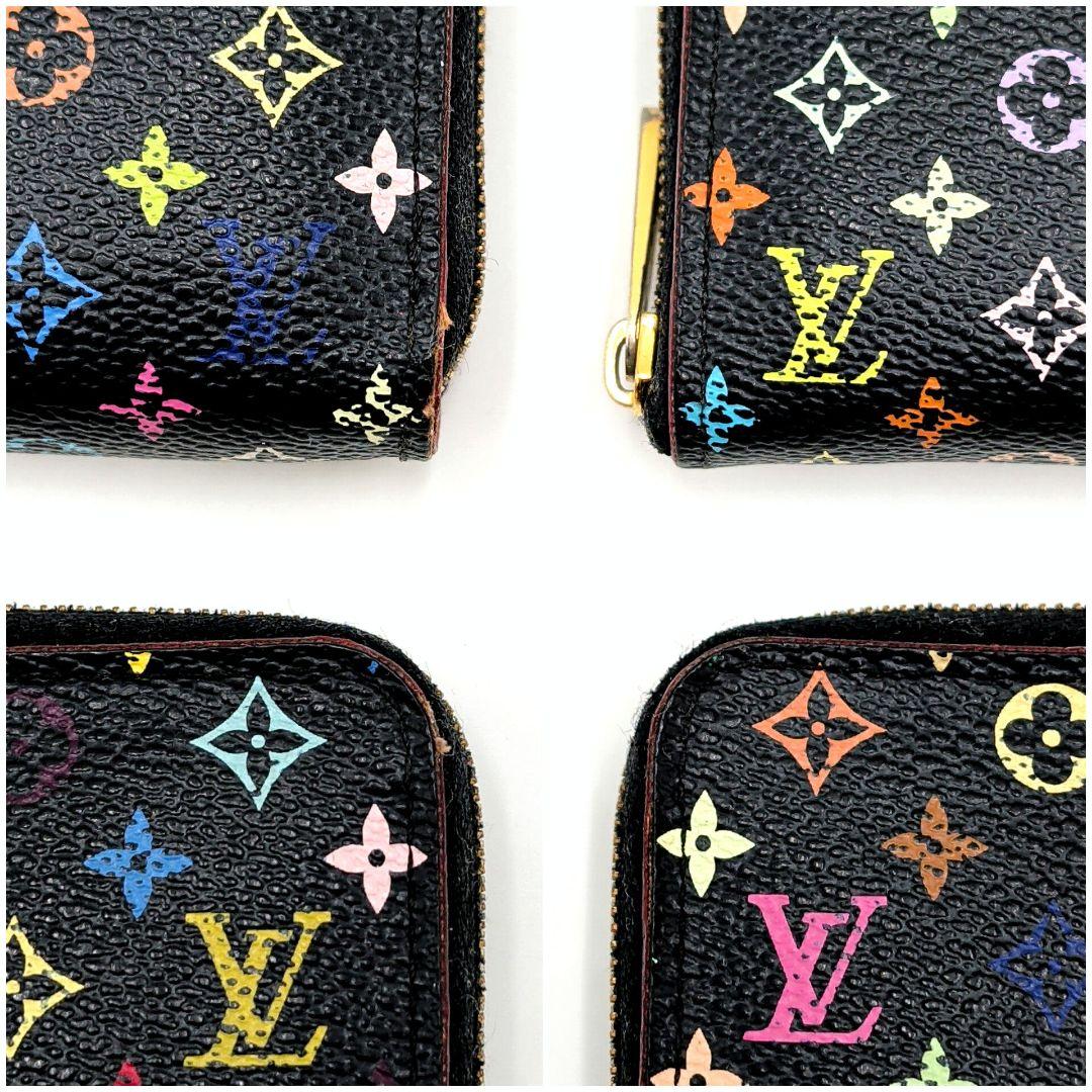 希少 ルイヴィトン ジッピーパース 小銭入れ マルチカラー ブラック 美品