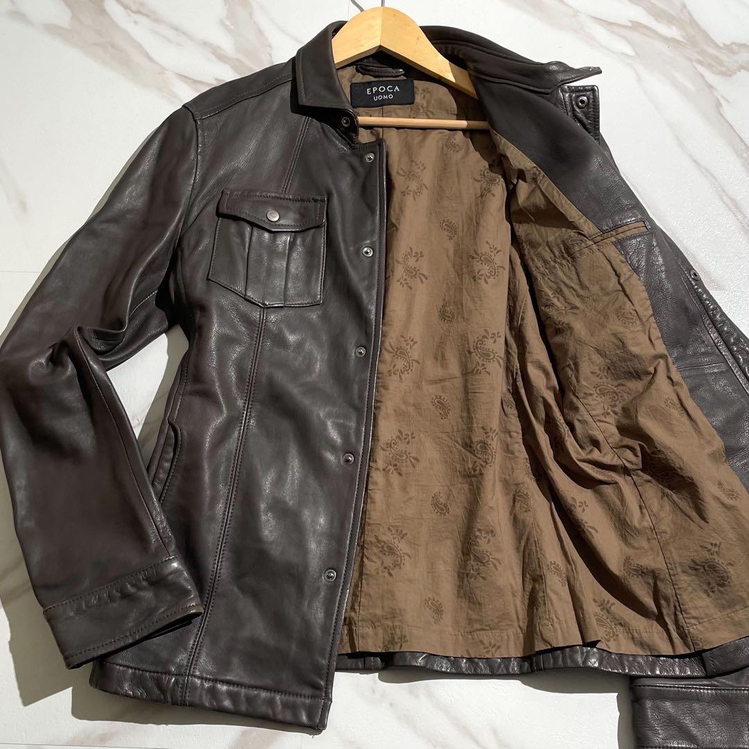 charさま　EPOCA UOMO エポカウオモ　レザージャケット　シングル