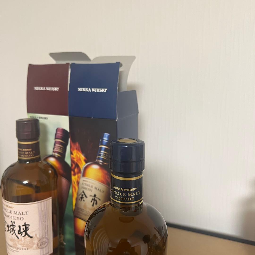 ニッカウイスキー 宮城峡&余市セット　箱有り