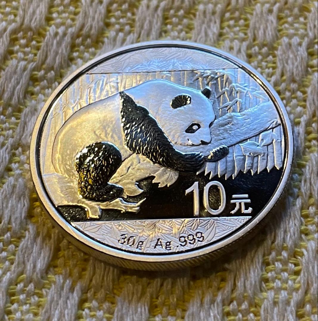 2016年 純銀 パンダ銀貨 30g 中国 10元 シルバー