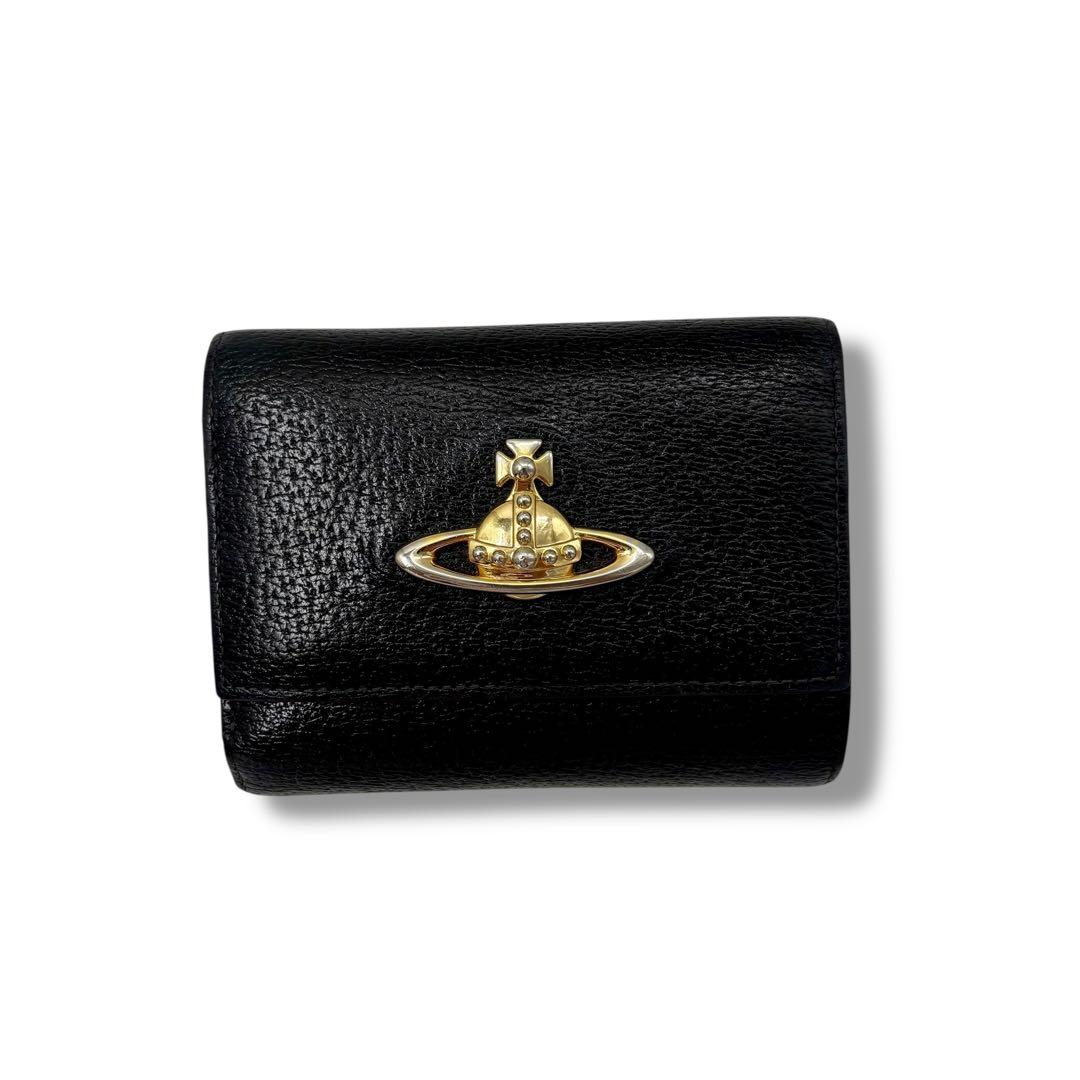 ヴィヴィアンウエストウッド 三つ折り財布 がま口 コンパクトウォレット オーブ