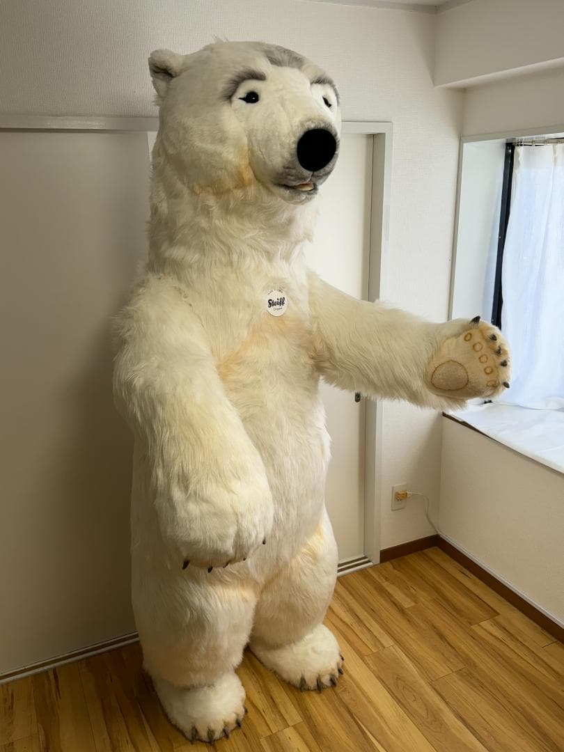 シュタイフ スタジオシリーズ ポーラベア 195cm EAN50161 希少特大