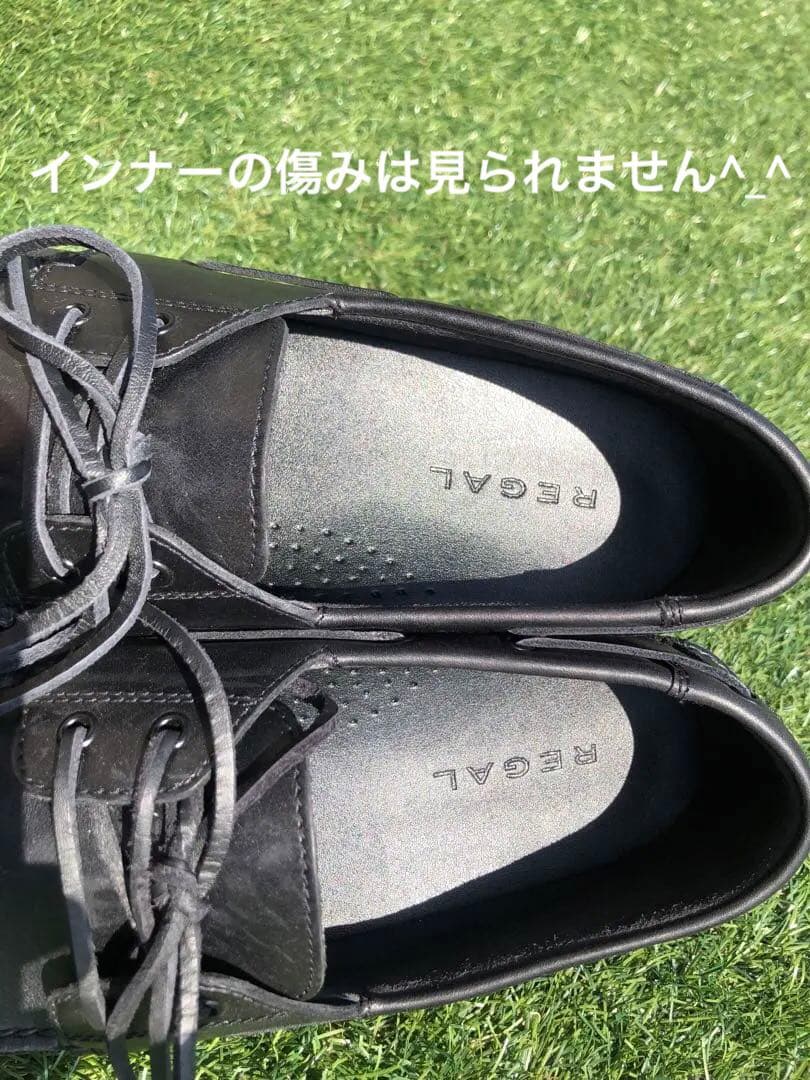 「美品！」REGAL モカシンシューズ定価23,100円　ブラックレザー　箱無し