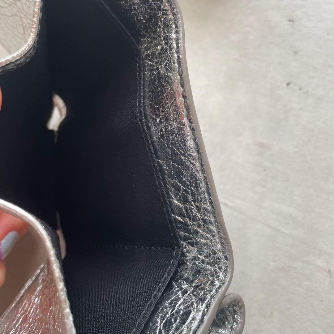 バレンシアガ BALENCIAGA ペーパーミニウォレット 三つ折り財布