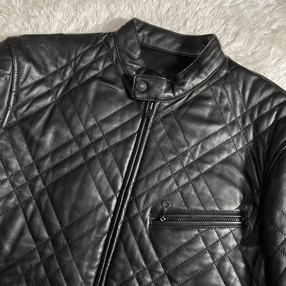 ヒステリックグラマー レザージャケット ラムレザー キルティングデザイン