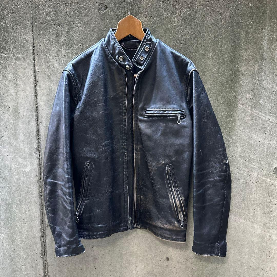 【USA製】schott スタンドカラー シングルライダース 641