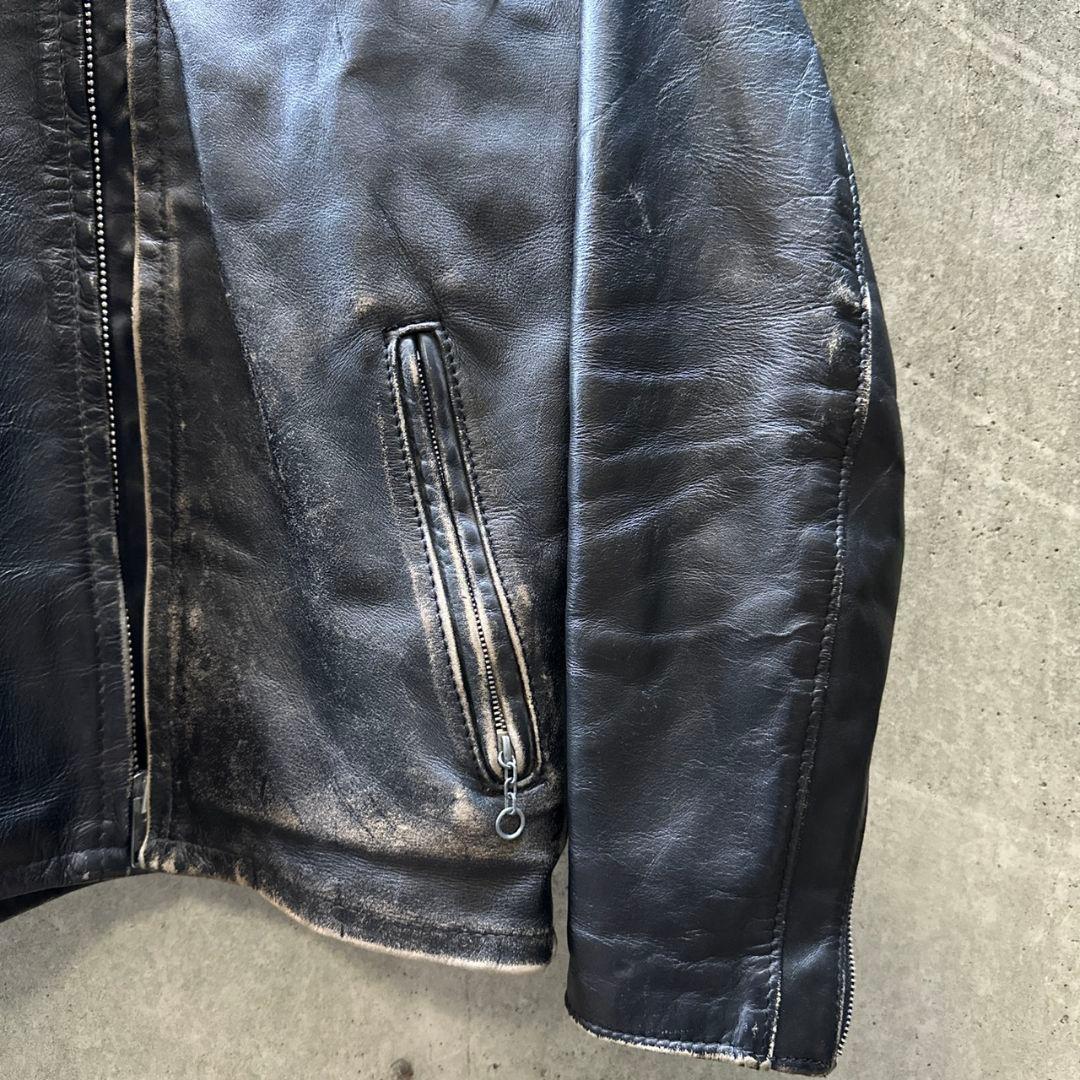 【USA製】schott スタンドカラー シングルライダース 641