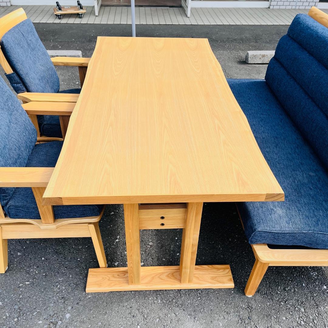 東京インテリア 藍花 ダイニングセット 4点 ウィドゥ・スタイル ベンチタイプ