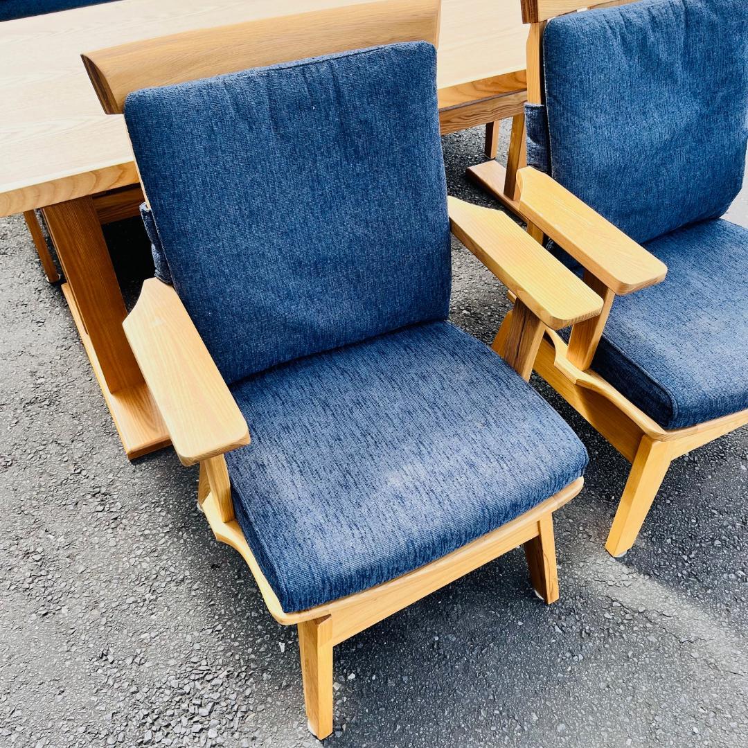 東京インテリア 藍花 ダイニングセット 4点 ウィドゥ・スタイル ベンチタイプ