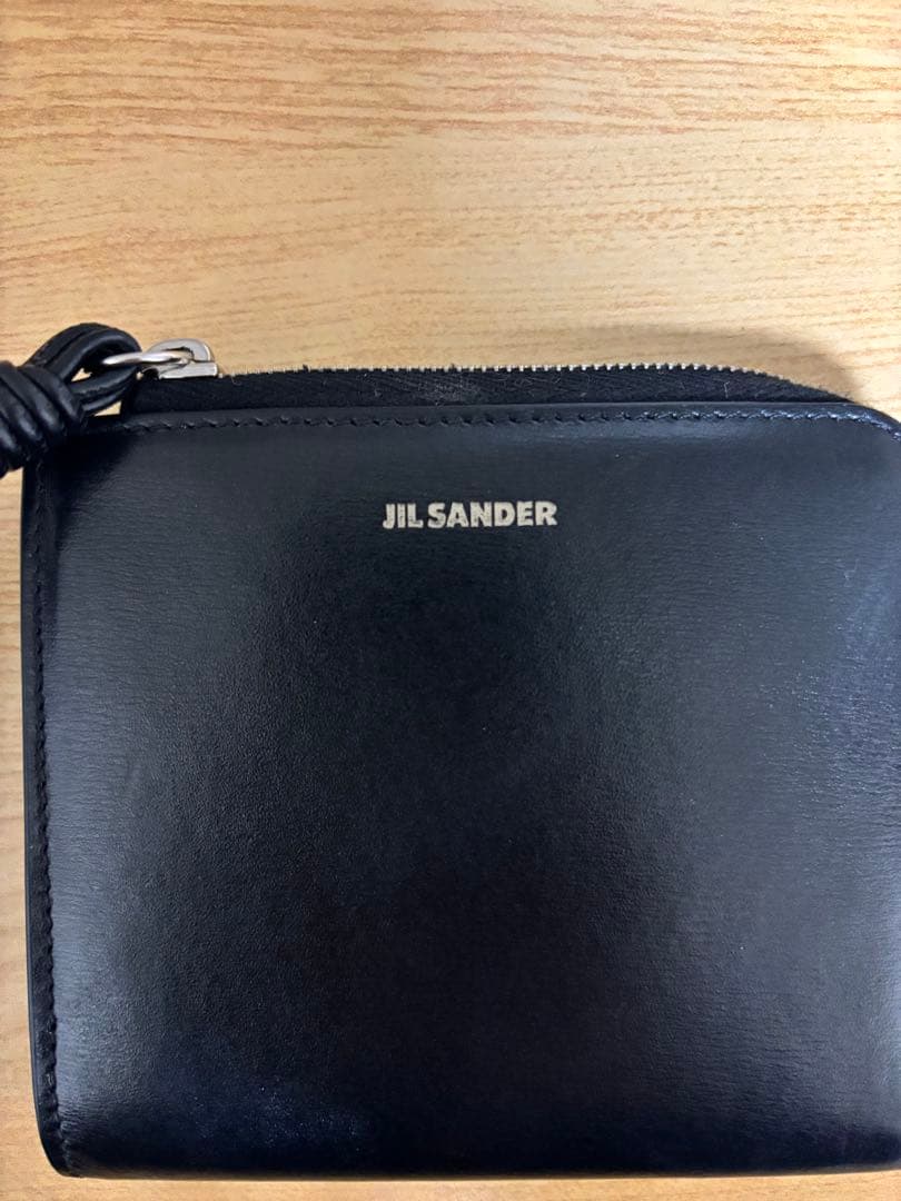 美品　ジルサンダー タングル 財布 レザー コンパクト L字 ミニマム