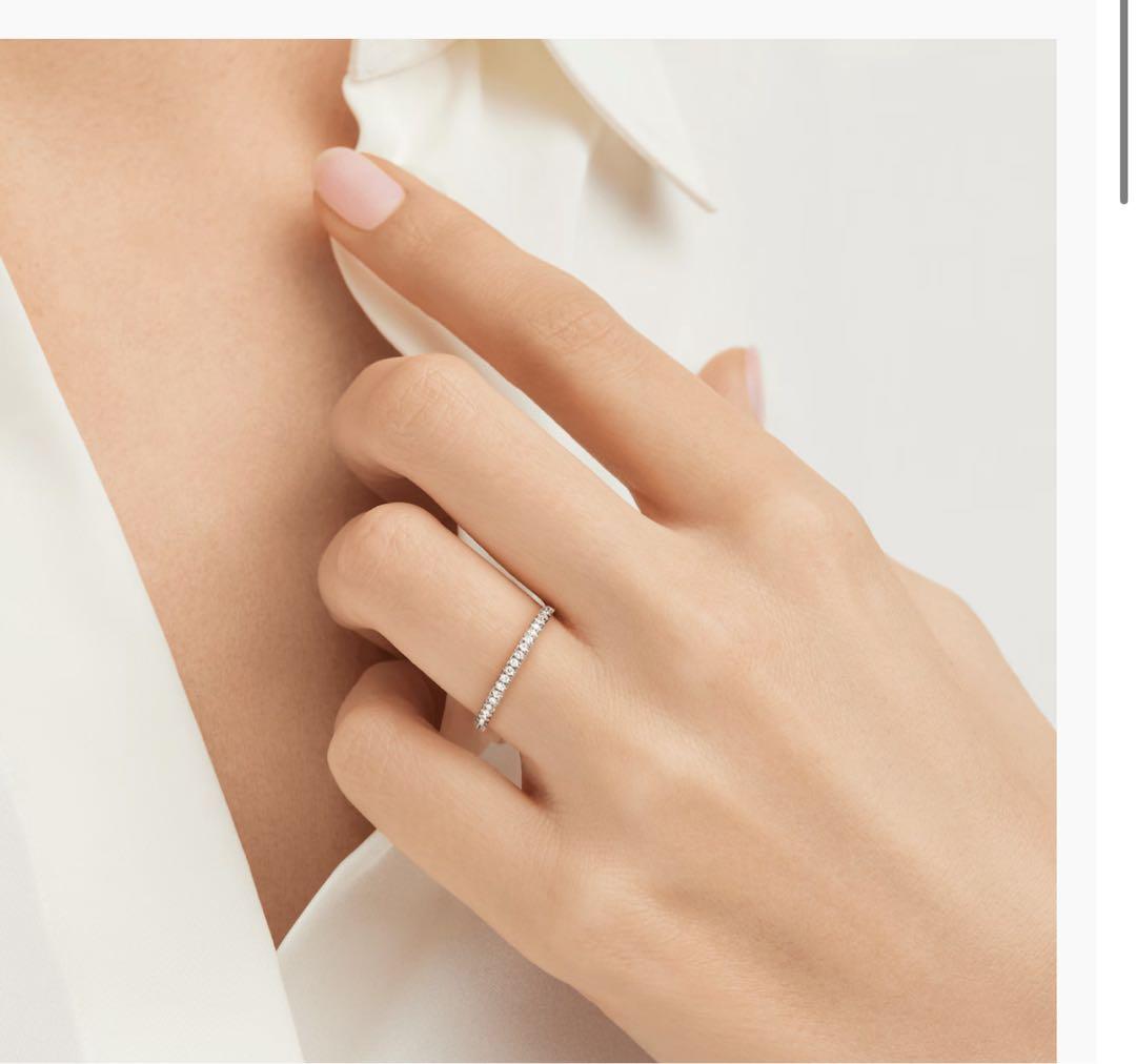 最安値！1/5までハリーウィンストン　マイクロパヴェハーフエタニティリング