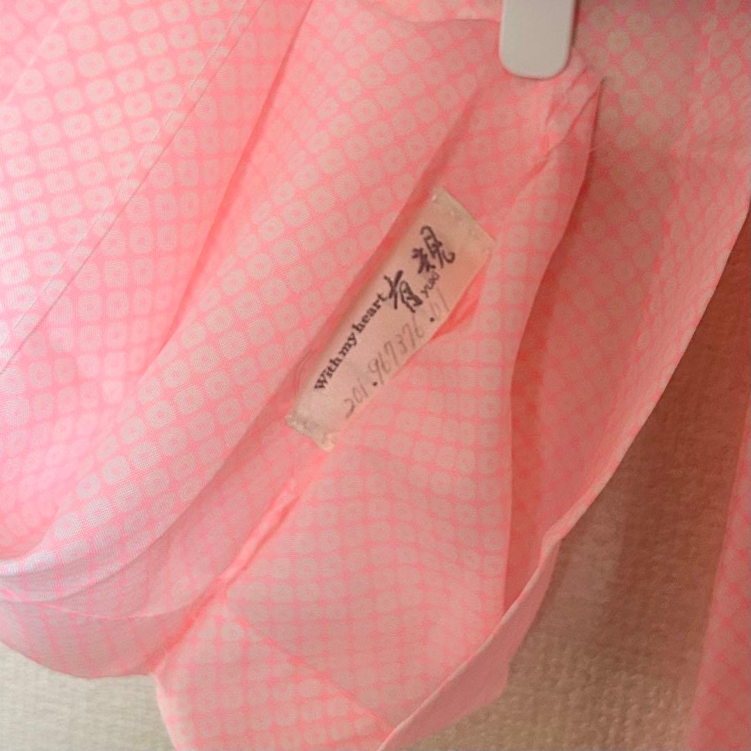 着物　七五三　7歳　女の子　13点　フルセット　赤　御所車　花文　吉祥文様