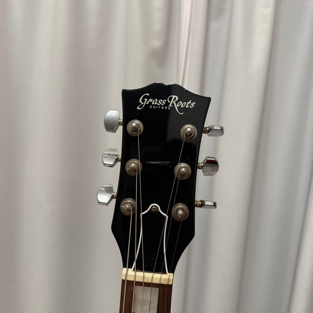 レッドエレキギター ハムバッカー搭載 22フレット