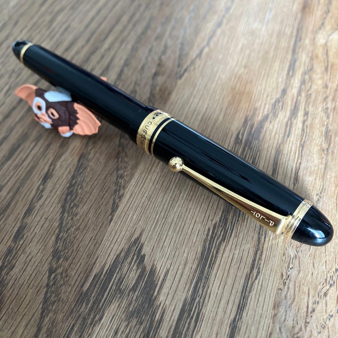 【美品】パイロット カスタム 743 万年筆 ブラック 15 M 中字 箱あり