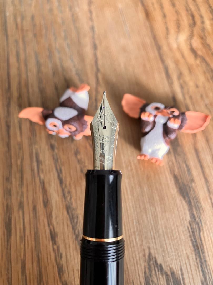 【美品】パイロット カスタム 743 万年筆 ブラック 15 M 中字 箱あり