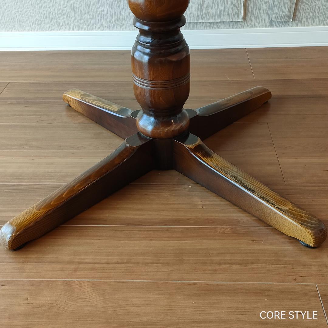 飛騨産業　キツツキ　ラウンドテーブル　ダイニングテーブル　A92