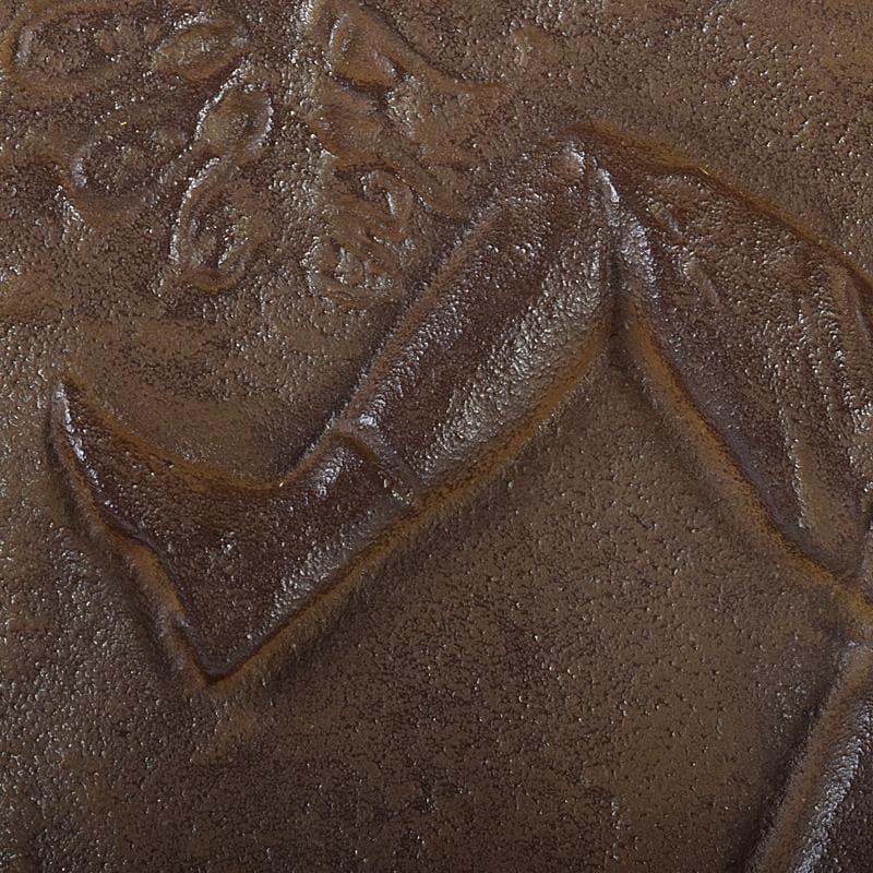 彫刻家　佐藤忠良作　銅板レリーフ　「実り」　額装　M　R8631B