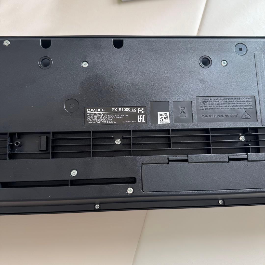 美品 CASIO Privia PX-S1000BK 88鍵盤電子ピアノ カシオ