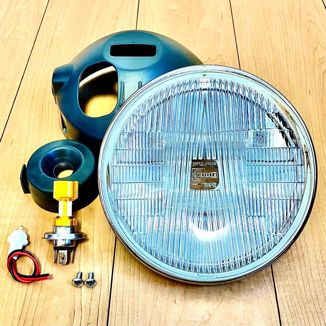 当時物 シビエ 凹み ヘッドライト CIBIE スーパーオスカー マーシャル