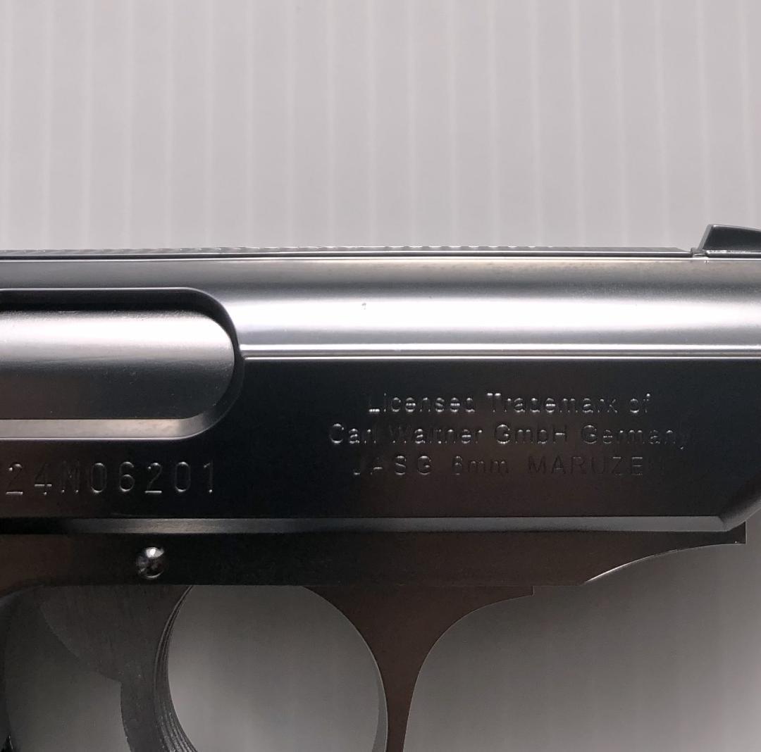 【未使用に近い】マルゼン　ワルサーPPK/sガスブローバック　ステンレス