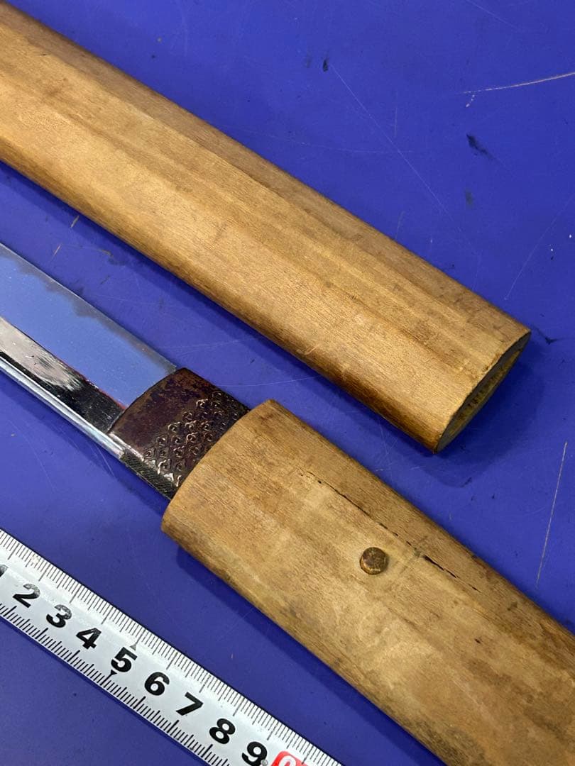 T）当時物 日本刀 拵入り 太刀 脇差 白鞘 2本セット 美術刀剣 模造刀