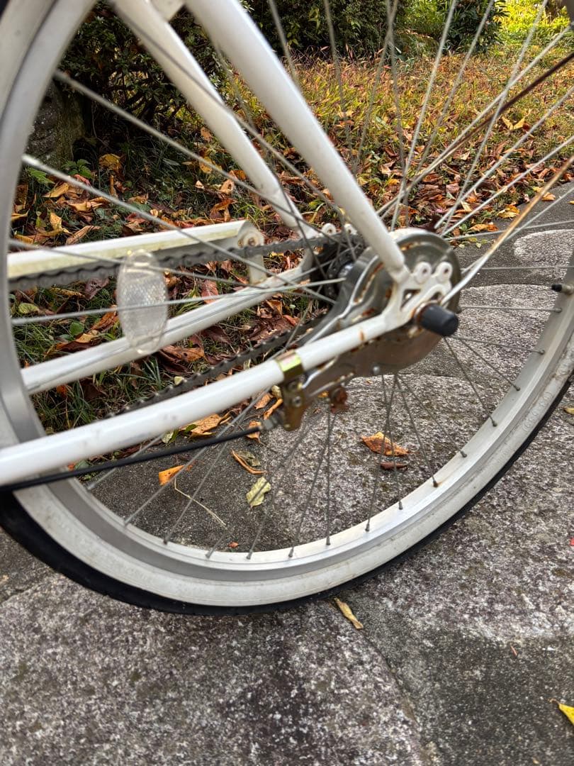 カリフォルニアスタイル ビーチクルーザー 26インチ ホワイト引取り限定