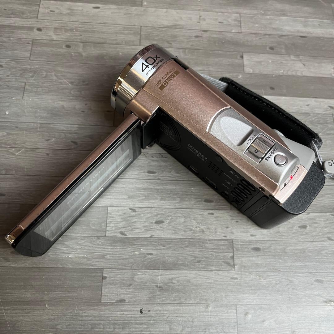 JVC Everio ビデオカメラ GZ-E600-N 本体 ピンク 説明書付