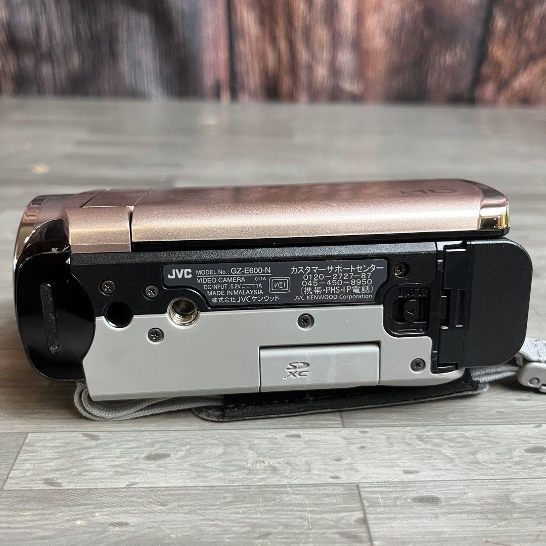 JVC Everio ビデオカメラ GZ-E600-N 本体 ピンク 説明書付