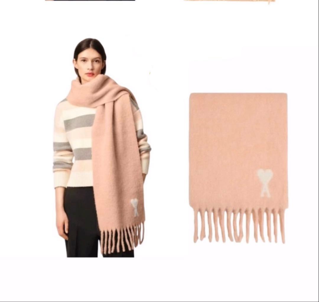 【Ami Paris】ピンク♡マフラー♡新品未使用最終値下げ！！！！