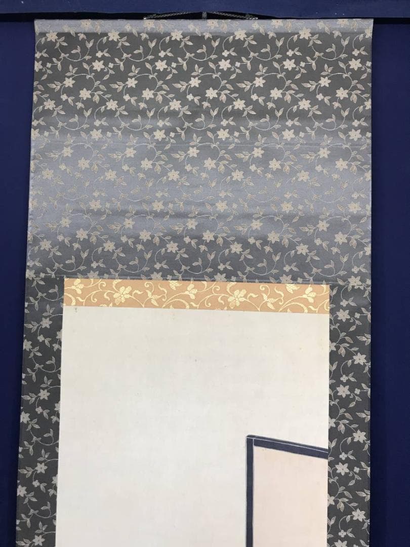 【真作】広田百豊/長月の女/美人図/美人画/掛軸/名家伝来/AC-153