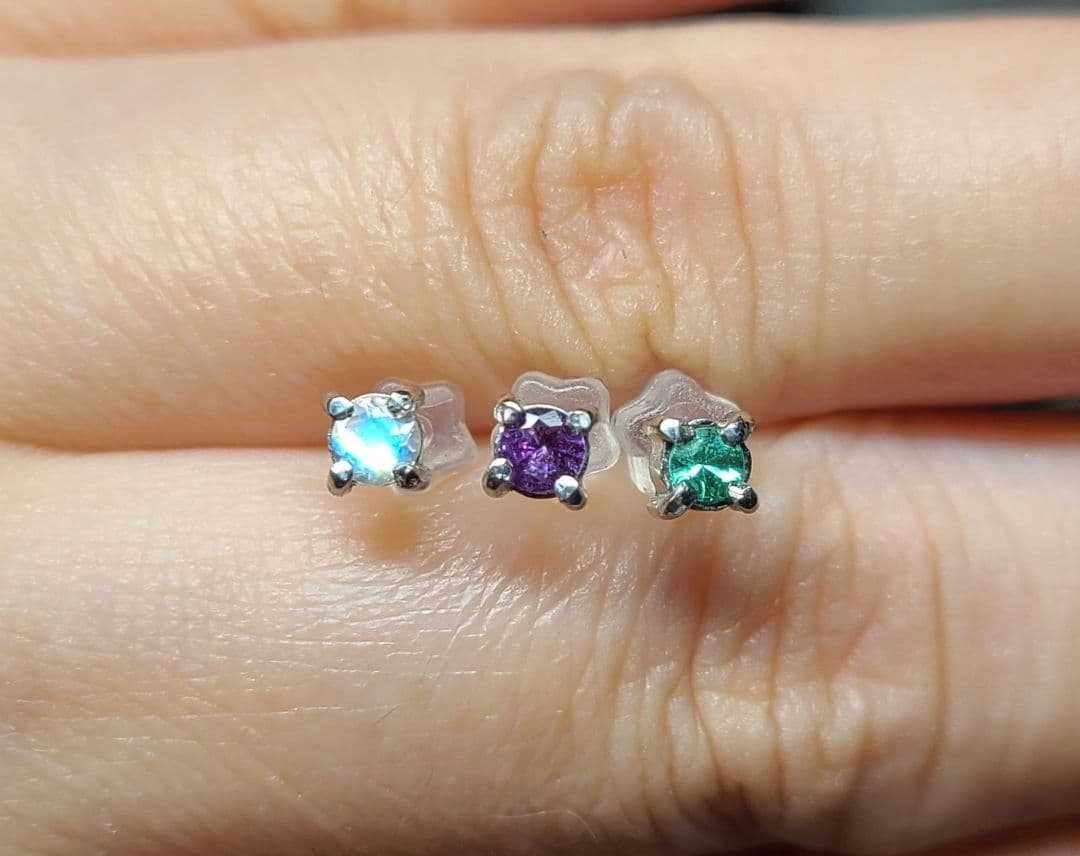 moca★ブラジルバターリャパライバトルマリン★ピアスオーダー