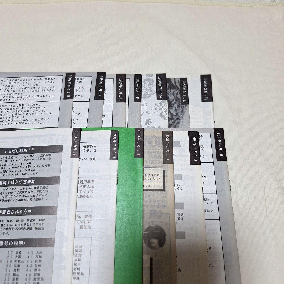 ブルーハーツ THE BLUE PARTS ファンクラブ会報 1988年～