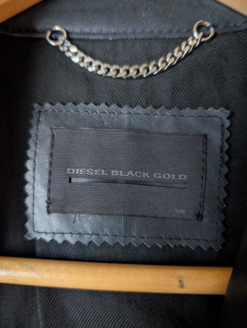ディーゼル ブラックゴールド ライダース キルティング ＸＬ イタリア製