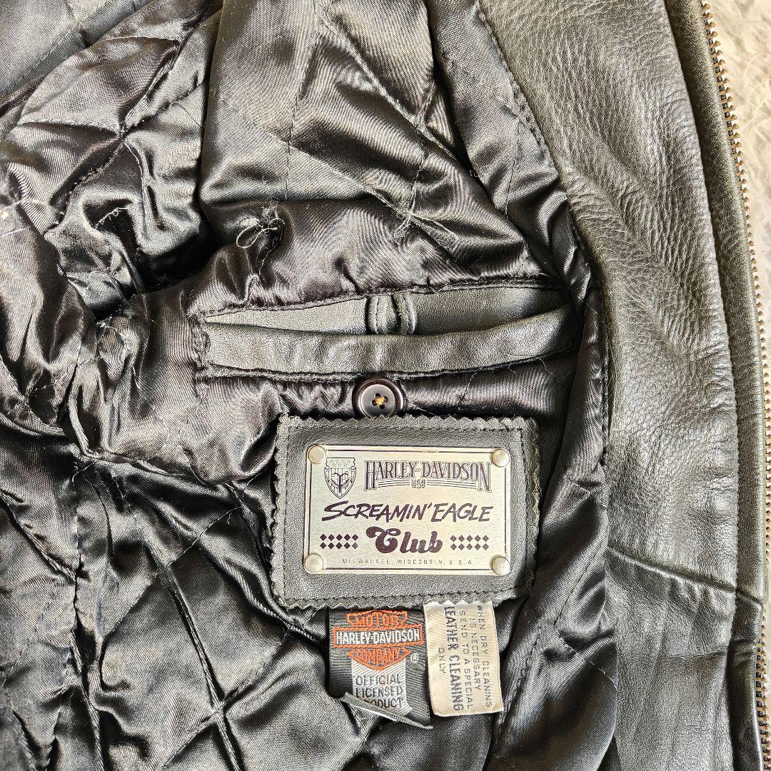 ハーレーダビッドソン　スクリーミン　　イーグル　レザーライダース　36　黒　本革