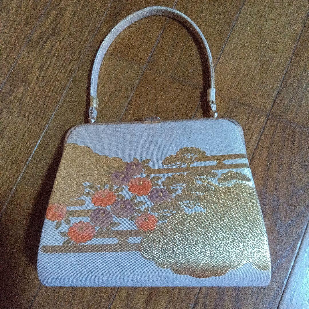 和装用バッグと草履LLサイズのセット ゴールド系
