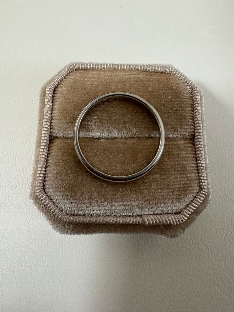 『3mm』Tiffany & Co. pt950 シンプル