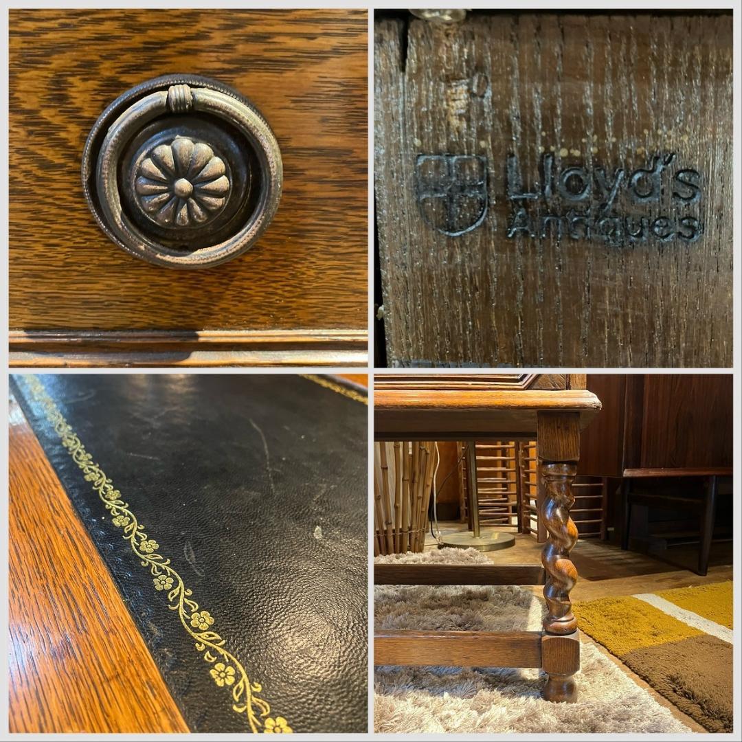 ロイズアンティークス ライティングビューロ―デスク 英国 ヴィンテージ 書斎