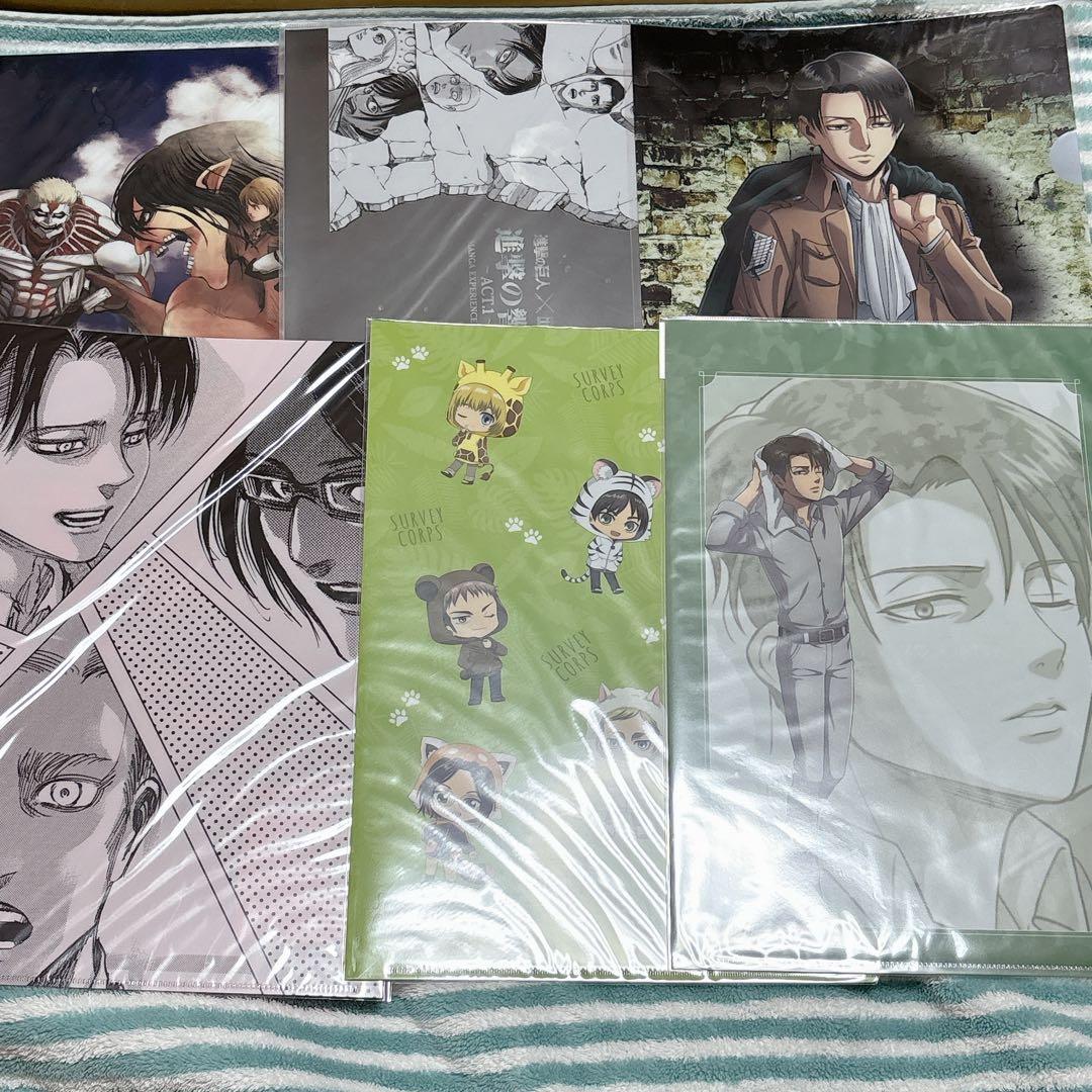 進撃の巨人　リヴァイ エレン多　大量クリアファイルセット