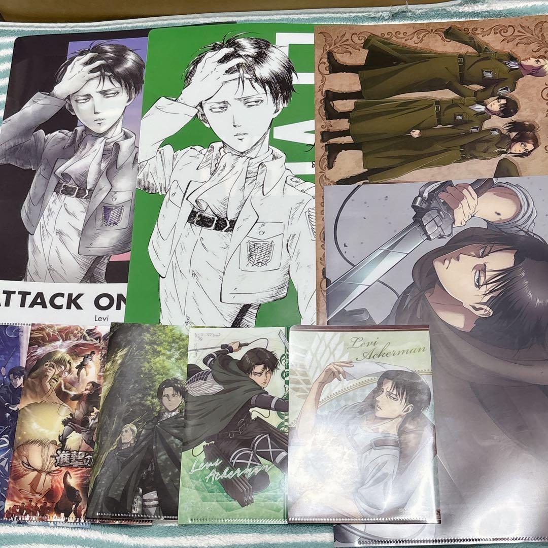 進撃の巨人　リヴァイ エレン多　大量クリアファイルセット