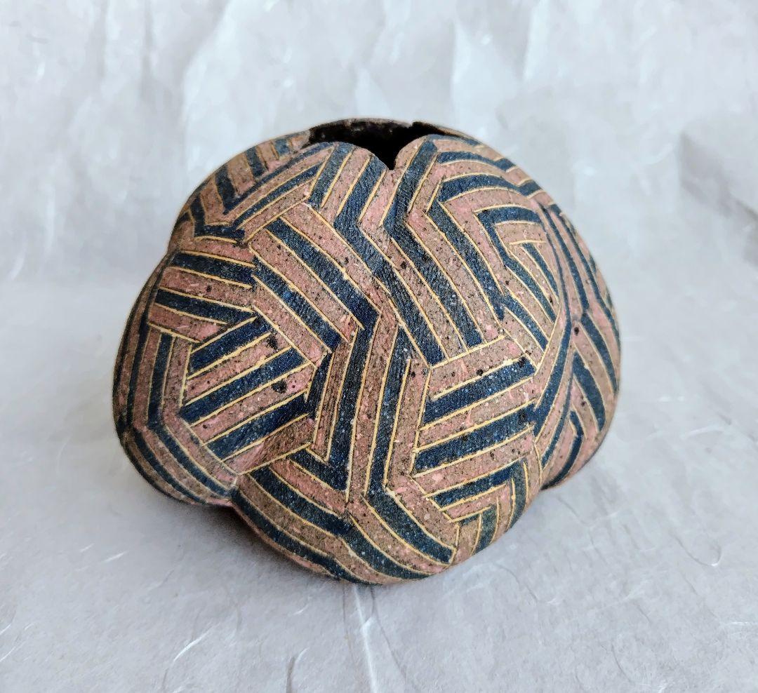 象嵌扁壺 (竹内真吾 作) 未使用 新品同様