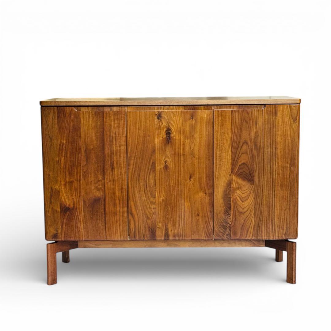 【美品】 大川家具 リビングボード サイドボード ウォールナット 北欧 ミモザ