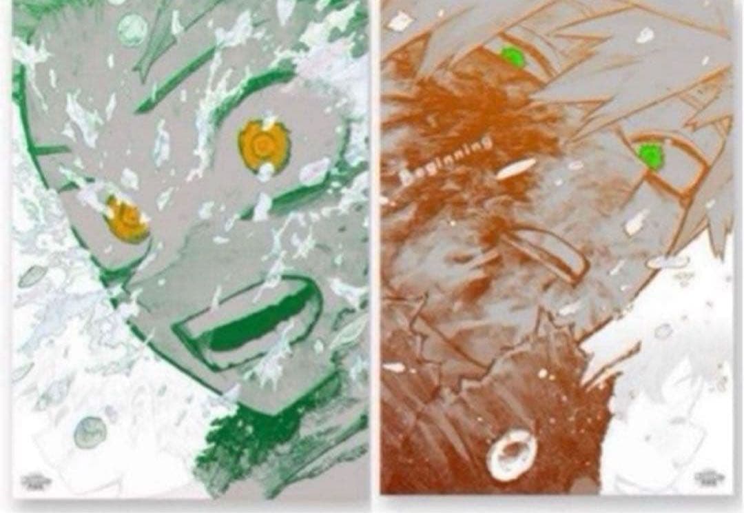 ヒロアカ原画展　A2アートポスター2枚セット　【The Beginning】