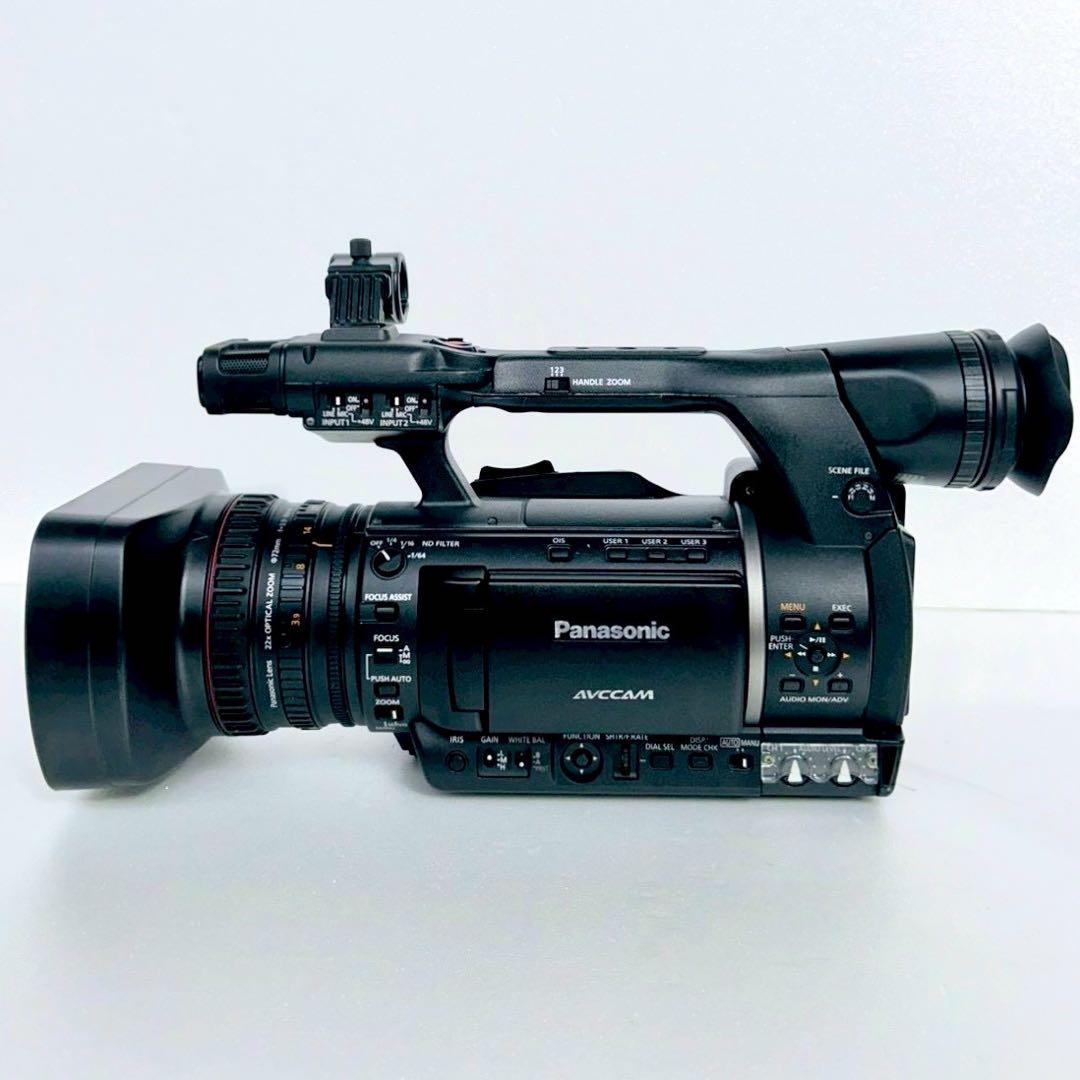 Panasonic AG-AC160 業務用ビデオカメラ バッテリー4個付き