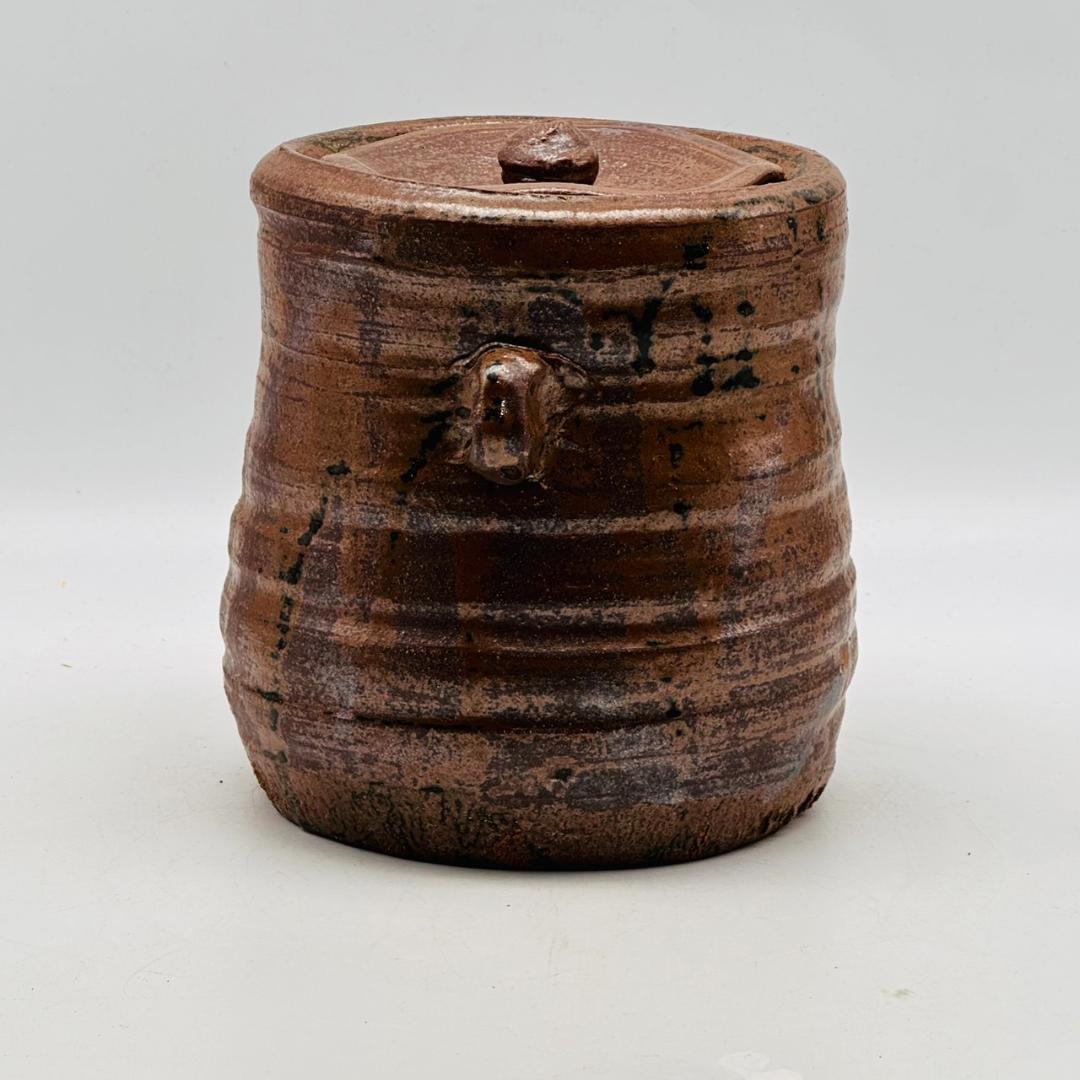 T　在銘　備前焼　耳付水差　陶芸　茶道具　茶器　焼物